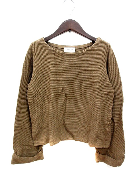 中古 オペークドットクリップ Opaque Clip ニット カットソー 長袖 ロールアップ M 茶 ブラウン Mn レディースの通販はau Pay マーケット ブランド古着のベクトル