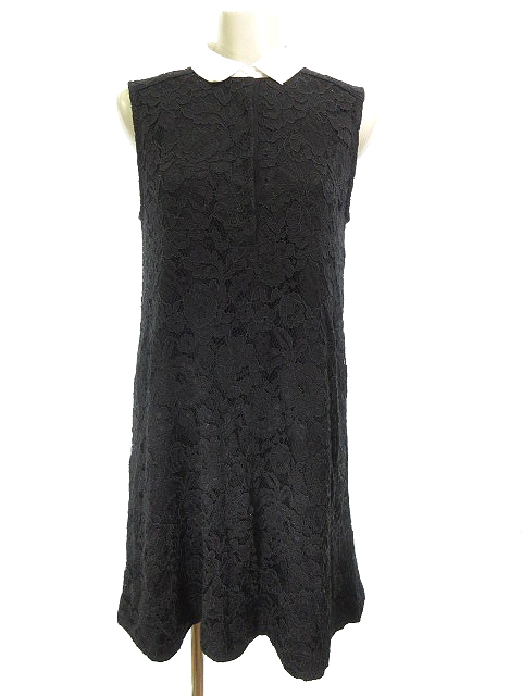 中古 ミラオーウェン Mila Owen ワンピース ミニ 総レース ノースリーブ 0 黒 ブラック Ct レディースの通販はau Pay マーケット ブランド古着のベクトル