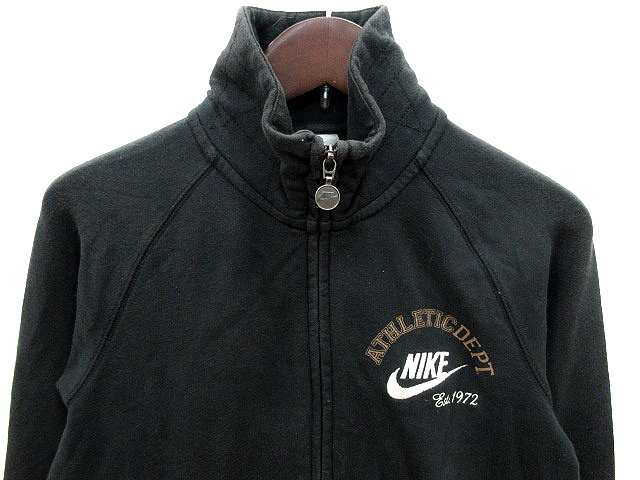 中古 ナイキ Nike トレーナー ジップアップ 長袖 M 黒 ブラック 白 ホワイト Ms レディースの通販はau Pay マーケット ブランド古着のベクトル