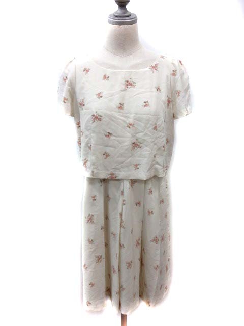 中古 トランテアン ソン ドゥ モード 31 Sons De Mode ワンピース ひざ丈 半袖 花柄 38 ベージュ Yi レディースの通販はau Pay マーケット ブランド古着のベクトル