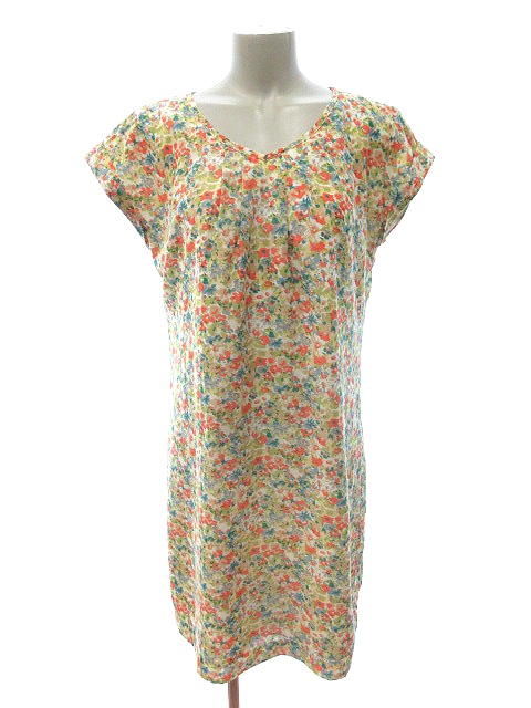 中古 ノーリーズ Nolley S ワンピース ひざ丈 Vネック 半袖 花柄 36 マルチカラー St レディースの通販はau Pay マーケット ブランド古着のベクトル