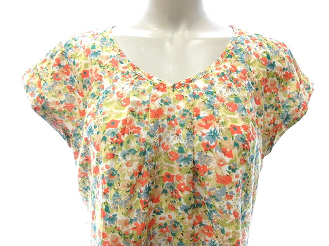 中古 ノーリーズ Nolley S ワンピース ひざ丈 Vネック 半袖 花柄 36 マルチカラー St レディースの通販はau Pay マーケット ブランド古着のベクトル