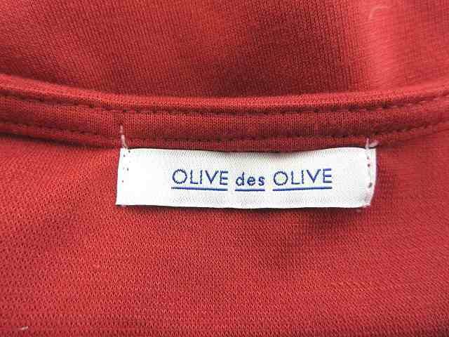 中古 オリーブデオリーブ Olive Des Olive カットソー ボートネック 長袖 刺繍 花柄 F 赤 レッド Ct レディースの通販はau Pay マーケット ブランド古着のベクトル