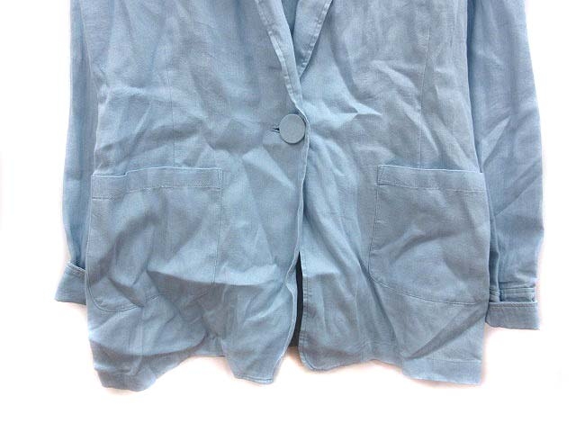 中古 デュラス Duras テーラードジャケット F 水色 ライトブルー Kb レディースの通販はau Pay マーケット ブランド古着のベクトル