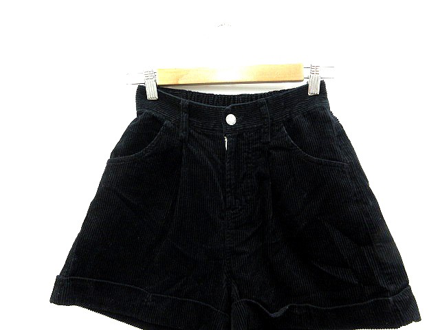 中古】ブラウニー BROWNY STANDARD ショートパンツ ロールアップ コーデュロイ S 黒 ブラック /AU レディースの通販はau PAY  マーケット ブランド古着のベクトル