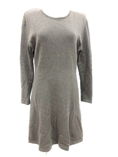 中古 コルディア Cordier フレアワンピース ニット ひざ丈 ウール 長袖 40 茶 ブラウン Yk レディースの通販はau Pay マーケット ブランド古着のベクトル