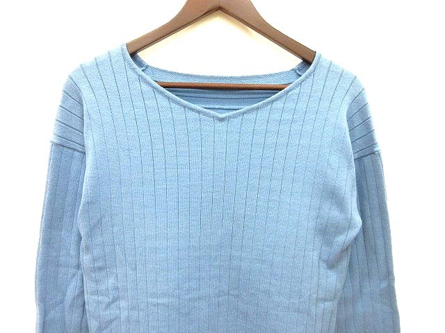中古 レプシィム Lepsim ワンピース チュニック ニット Vネック リブ 長袖 F 青 ブルー Yk レディースの通販はau Pay マーケット ブランド古着のベクトル
