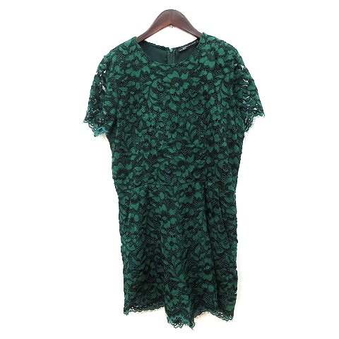 中古 ザラウーマン Zara Woman パンツ サロペット オールインワン レース 半袖 L 緑 グリーン Mn レディースの通販はau Pay マーケット ブランド古着のベクトル