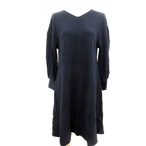 中古 マリークワント Mary Quant ワンピース ひざ丈 Vネック スウェット 刺繍 長袖 M 紺 ネイビー Au レディースの通販はau Pay マーケット ブランド古着のベクトル