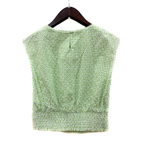 中古 レイビームス Ray Beams ブラウス 刺繍 ギンガムチェック ノースリーブ 黄緑 ライトグリーン Mn レディースの通販はau Pay マーケット ブランド古着のベクトル