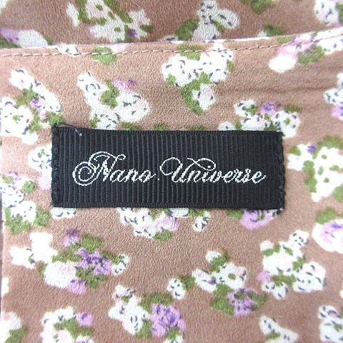 中古 ナノユニバース Nano Universe ひざ丈ワンピース 花柄 長袖 ベージュ 白 ホワイト Yk レディースの通販はau Pay マーケット ブランド古着のベクトル