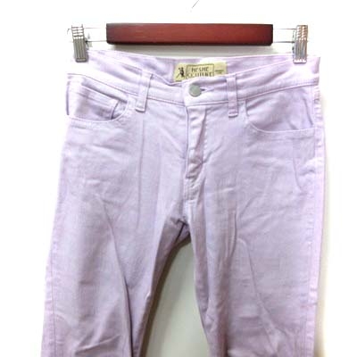 中古 ミーアンドミークチュール スキニーパンツ カラーデニム ジップフライ 0 紫 パープル Yi レディースの通販はau Pay マーケット ブランド古着のベクトル