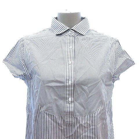 中古 メーカーズシャツ鎌倉 シャツ ブラウス プルオーバー 半袖 ストライプ 13s グレー St レディースの通販はau Pay マーケット ブランド古着のベクトル