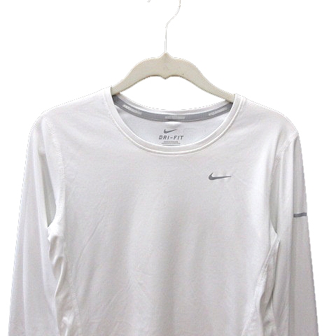 中古 ナイキ Nike Tシャツ カットソー クルーネック 長袖 S 白 ホワイト グレー Ms レディースの通販はau Pay マーケット ブランド古着のベクトル