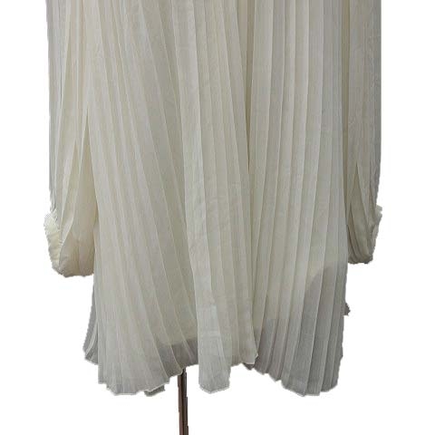 中古 ワンウェイ One Way ワンピース ミニ 長袖 シフォン プリーツ M 白 アイボリー Kb レディースの通販はau Pay マーケット ブランド古着のベクトル