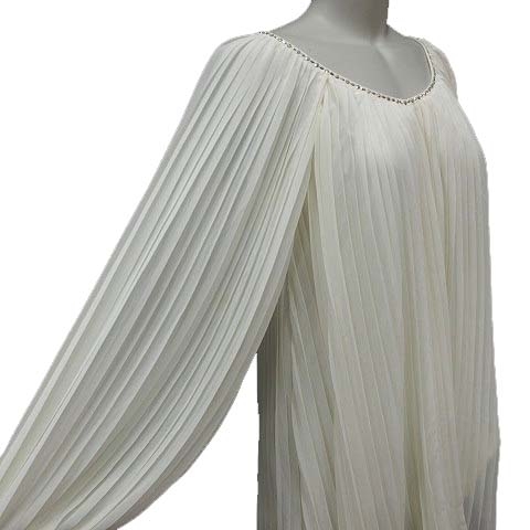 中古 ワンウェイ One Way ワンピース ミニ 長袖 シフォン プリーツ M 白 アイボリー Kb レディースの通販はau Pay マーケット ブランド古着のベクトル