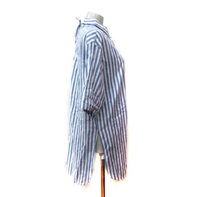 中古 ザラ トラファルック Zara Trafaluc シャツワンピース 七分袖 ストライプ 青 ブルー Yi レディースの通販はau Pay マーケット ブランド古着のベクトル