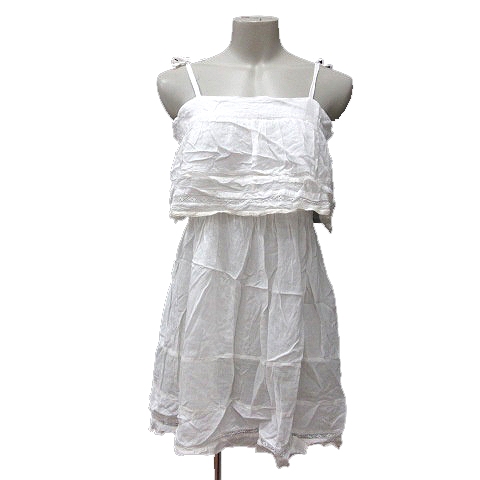 中古 カロリナ グレイサー Carolina Glaser キャミワンピース ミニ レース 白 ホワイト Mn レディースの通販はau Pay マーケット ブランド古着のベクトル