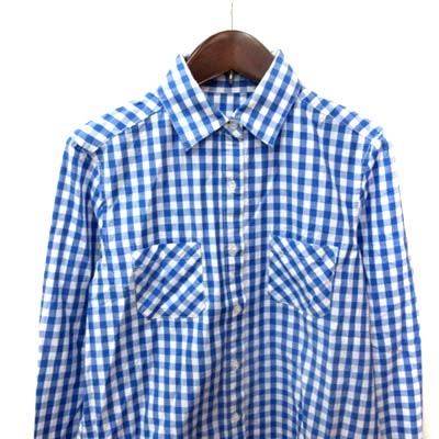 中古 シンプリシテェ Simplicite シャツ ブラウス 長袖 ギンガムチェック 青 ブルー Yi レディースの通販はau Pay マーケット ブランド古着のベクトル