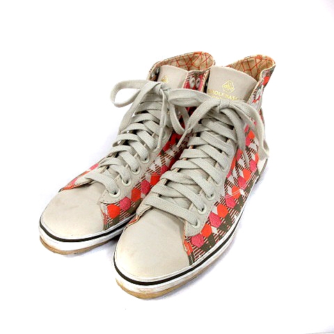 中古 プーマ Rudolf Dassler シューズ スニーカー ハイカット レースアップ 総柄 22 ピンク ベージュ レディースの通販はau Pay マーケット ブランド古着のベクトル