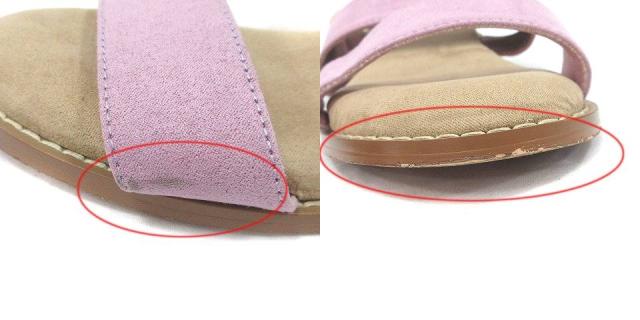 中古 ランダ カミーユビスランダ ストラップサンダル フラット スエード S 紫 パープル レディースの通販はau Pay マーケット ブランド古着のベクトル