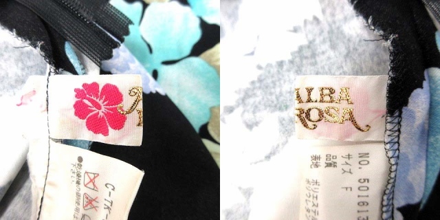 中古 アルバローザ Alba Rosa タイトスカート ひざ丈 花柄 F 黒 ブラック 青 ブルー 水色 Yk レディースの通販はau Pay マーケット ブランド古着のベクトル
