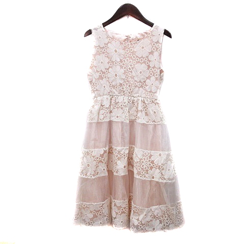 中古 ブージュルード Bou Jeloud ワンピース ひざ丈 レース ノースリーブ 38 ベージュ Mn レディースの通販はau Pay マーケット ブランド古着のベクトル