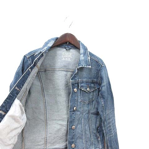 中古 ザラ ベーシック Zara Basic デニムジャケット ジージャン Gジャン ダメージ加工 S 青 ブルー Ct レディースの通販はau Pay マーケット ブランド古着のベクトル