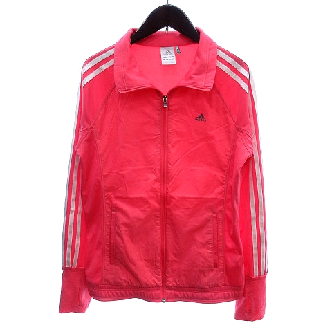 中古 アディダス Adidas ジャケット ジャージ ジップアップ 指穴 切替 ライン 長袖 L ピンク Au レディースの通販はau Pay マーケット ブランド古着のベクトル