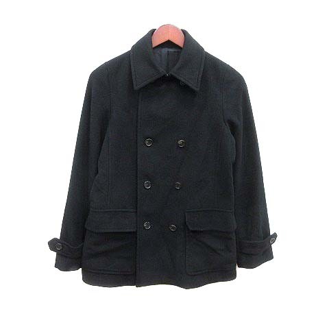 【中古】ギャバジンケーティー Gabardine K.T Pコート ピーコート 総裏地 アンゴラ カシミヤ混 9 黒 /YK レディース｜au PAY  マーケット