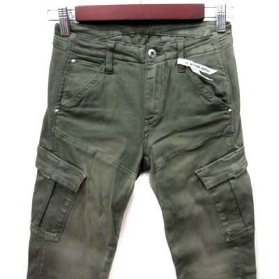 中古】ジースターロウ G-Star RAW カーゴパンツ スキニー ダメージ加工