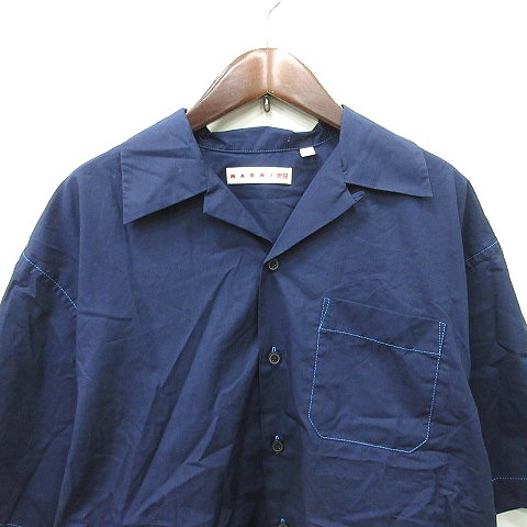 中古】マルニ MARNI ユニクロ UNIQLO シャツ スキッパーカラー 半袖 S ...