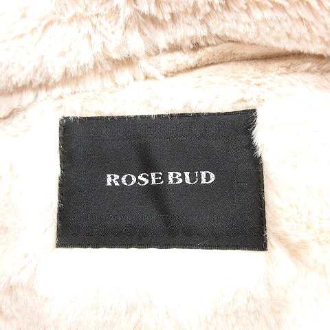 中古】ローズバッド ROSE BUD フェイクムートンコート ロング フード