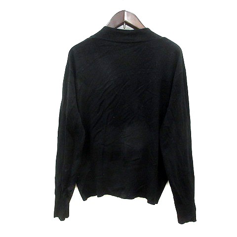 中古】ザラ ZARA KNIT カーディガン ニット M 黒 ブラック /MN