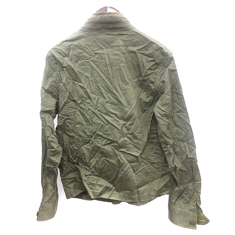 中古】ジーナシス JEANASIS ミリタリージャケット スタンドカラー 麻混