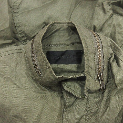 中古】ジーナシス JEANASIS ミリタリージャケット スタンドカラー 麻混