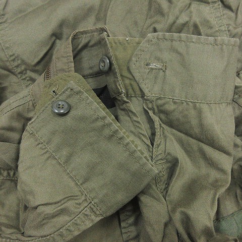 中古】ジーナシス JEANASIS ミリタリージャケット スタンドカラー 麻混