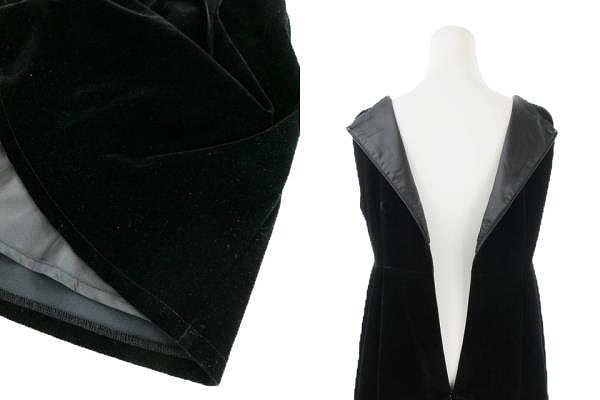 中古 アンクルージュ Ank Rouge ワンピース ひざ丈 ノースリーブ フレア ベロア リボン M 黒 ブラック Ah8 の通販はau Pay マーケット ブランド古着のベクトル