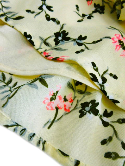 中古 スナイデル Snidel ワンピース ノースリーブ ミニ ウエストマーク 花柄 リボン F 黄 イエロー レディースの通販はau Pay マーケット ブランド古着のベクトル