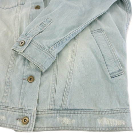 中古 ダズリン Dazzlin ジャケット デニム ジージャン Gジャン ダメージ加工 F 水色 ライトブルー レディースの通販はau Pay マーケット ブランド古着のベクトル