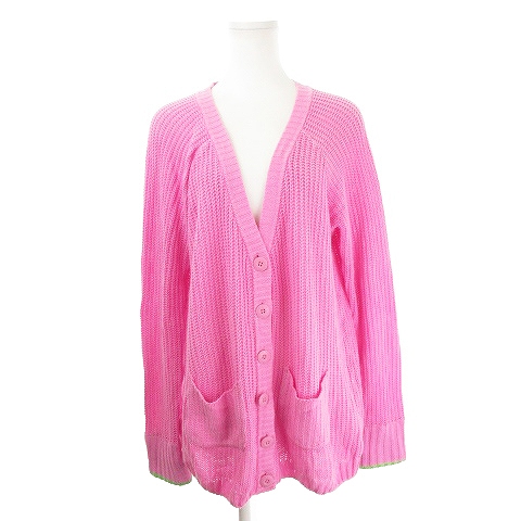 中古 ロデオクラウンズ Rodeo Crowns カーディガン ニット Vネック 長袖 2 ピンク Ah17 レディースの通販はau Pay マーケット ブランド古着のベクトル