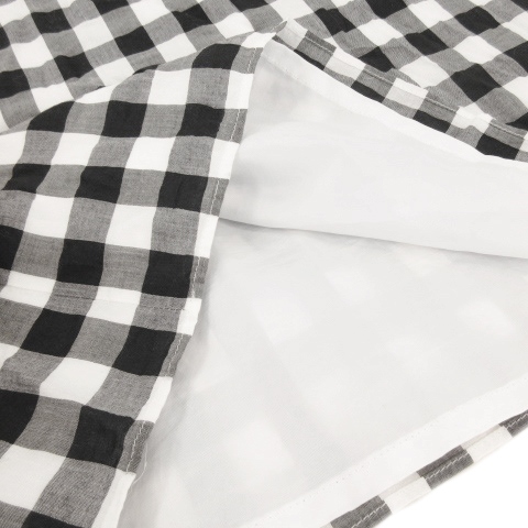 中古 ルスーク Le Souk ワンピース ひざ丈 半袖 チェック 38 黒 ブラック Mn11 レディースの通販はau Pay マーケット ブランド古着のベクトル