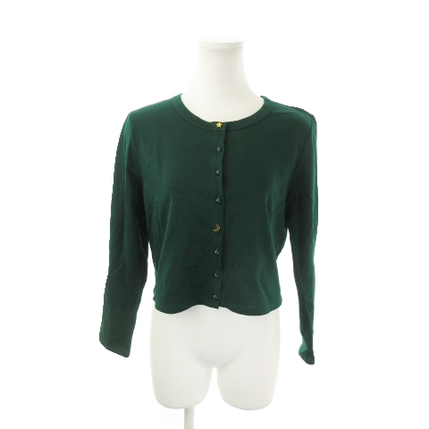 中古 マドモアゼルタラ Designed By Tara Jarmon カーディガン ラウンドネック 長袖 38 緑 グリーン レディースの通販はau Pay マーケット ブランド古着のベクトル