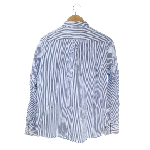 中古 ビームス Beams シャツ レギュラーカラー 長袖 ロールアップ ストライプ S 青 ブルー Ki メンズの通販はau Pay マーケット ブランド古着のベクトル