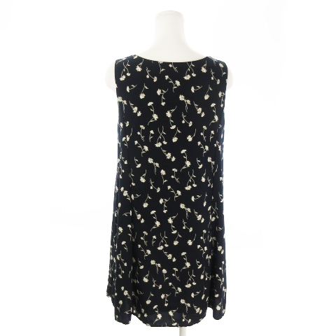 中古 アルシーヴ Archives ワンピース ミニ Vネック ノースリーブ 花柄 紺 ネイビー Ao5 レディースの通販はau Pay マーケット ブランド古着のベクトル