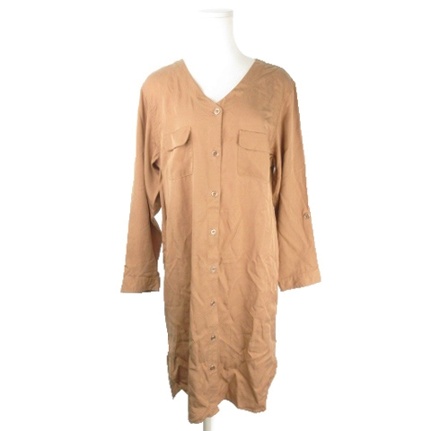 中古 ブージュルード Bou Jeloud ワンピース シャツ ロング Vネック 長袖 38 ベージュ Mn3 レディースの通販はau Pay マーケット ブランド古着のベクトル