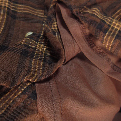 中古 ココディール Coco Deal Luxe ワンピース シャツ ロング 長袖 チェック 1 茶 ブラウン Ck13 レディースの通販はau Pay マーケット ブランド古着のベクトル