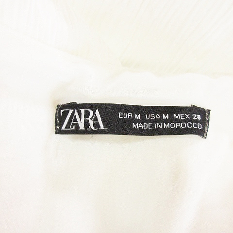 中古 ザラ Zara ワンピース ロング マキシ 半袖 パフスリーブ M 白 ホワイト Ah6 レディースの通販はau Pay マーケット ブランド古着のベクトル