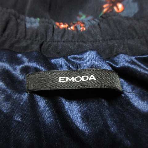 中古】エモダ EMODA スカート プリーツ ミモレ ロング ヘムライン