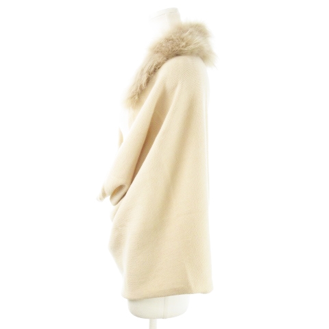 Spick&Span カシミア100%ファーつきポンチョ美品